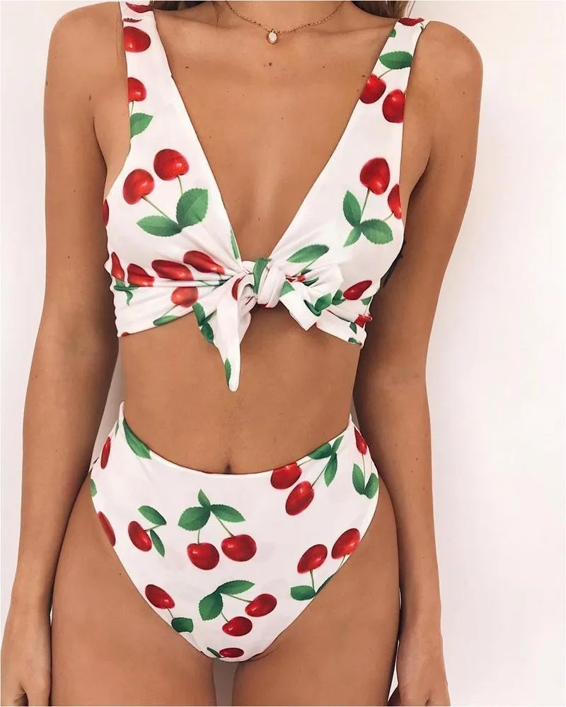 2018 New Sexy Printed Swimwear Beach Bikini