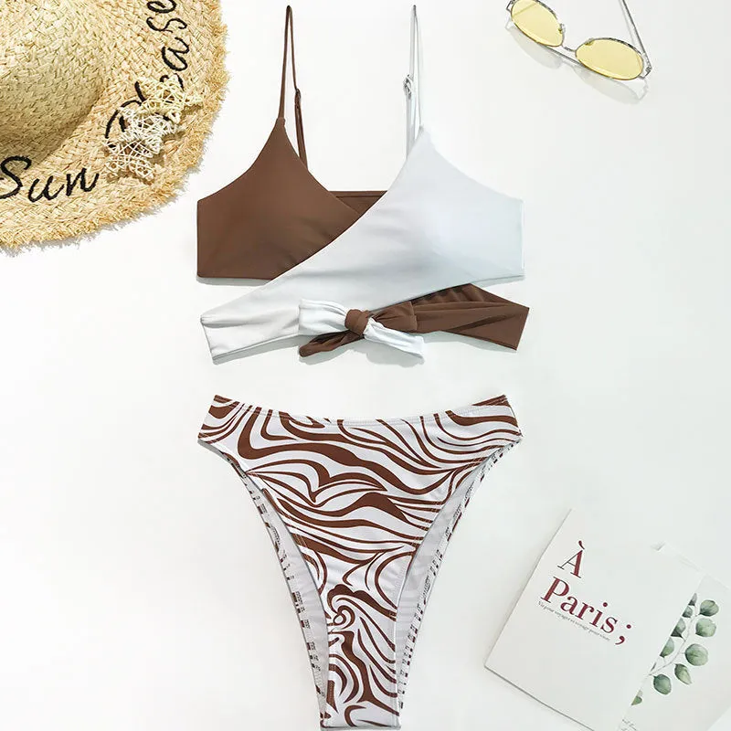 2023 New Sexy High-waisted Two-piece Bikini Women's Swimwear