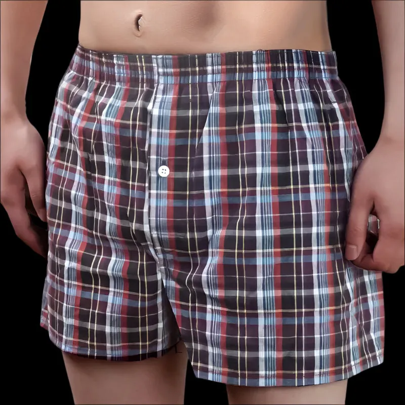 6-Pack Men's Cotton Boxer Briefs, Comfortable Underwear in Sizes L-3XL