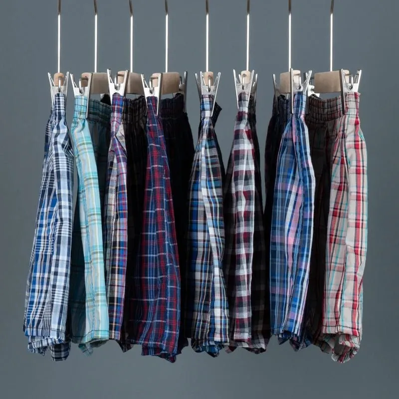 6-Pack Men's Cotton Boxer Briefs, Comfortable Underwear in Sizes L-3XL