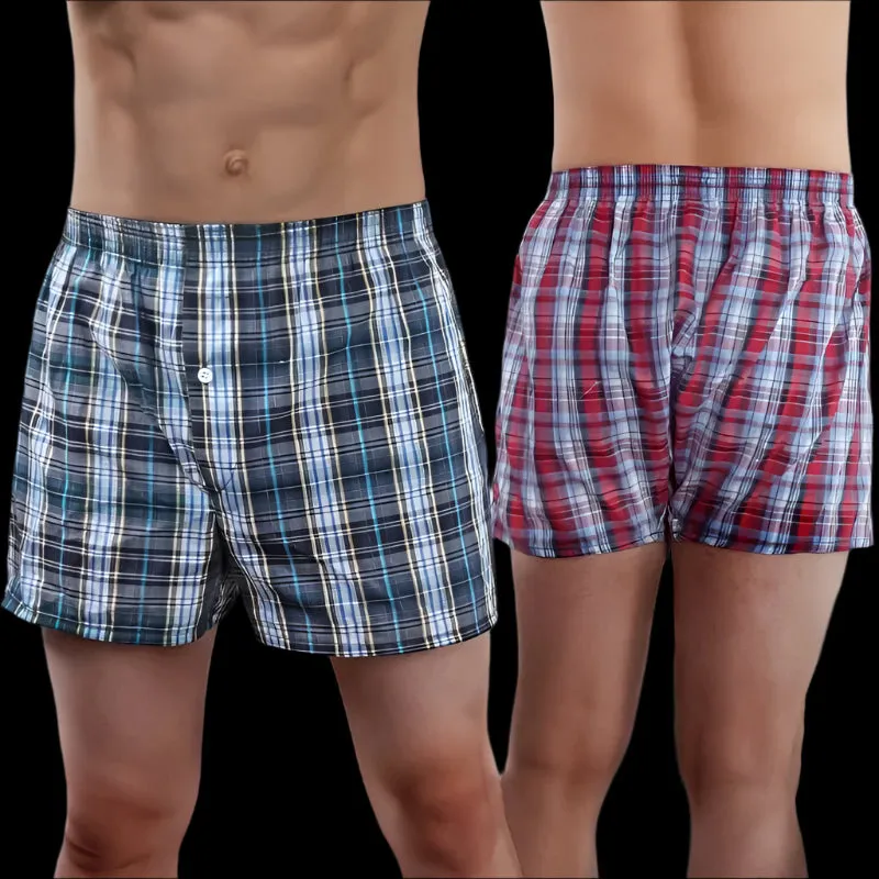 6-Pack Men's Cotton Boxer Briefs, Comfortable Underwear in Sizes L-3XL