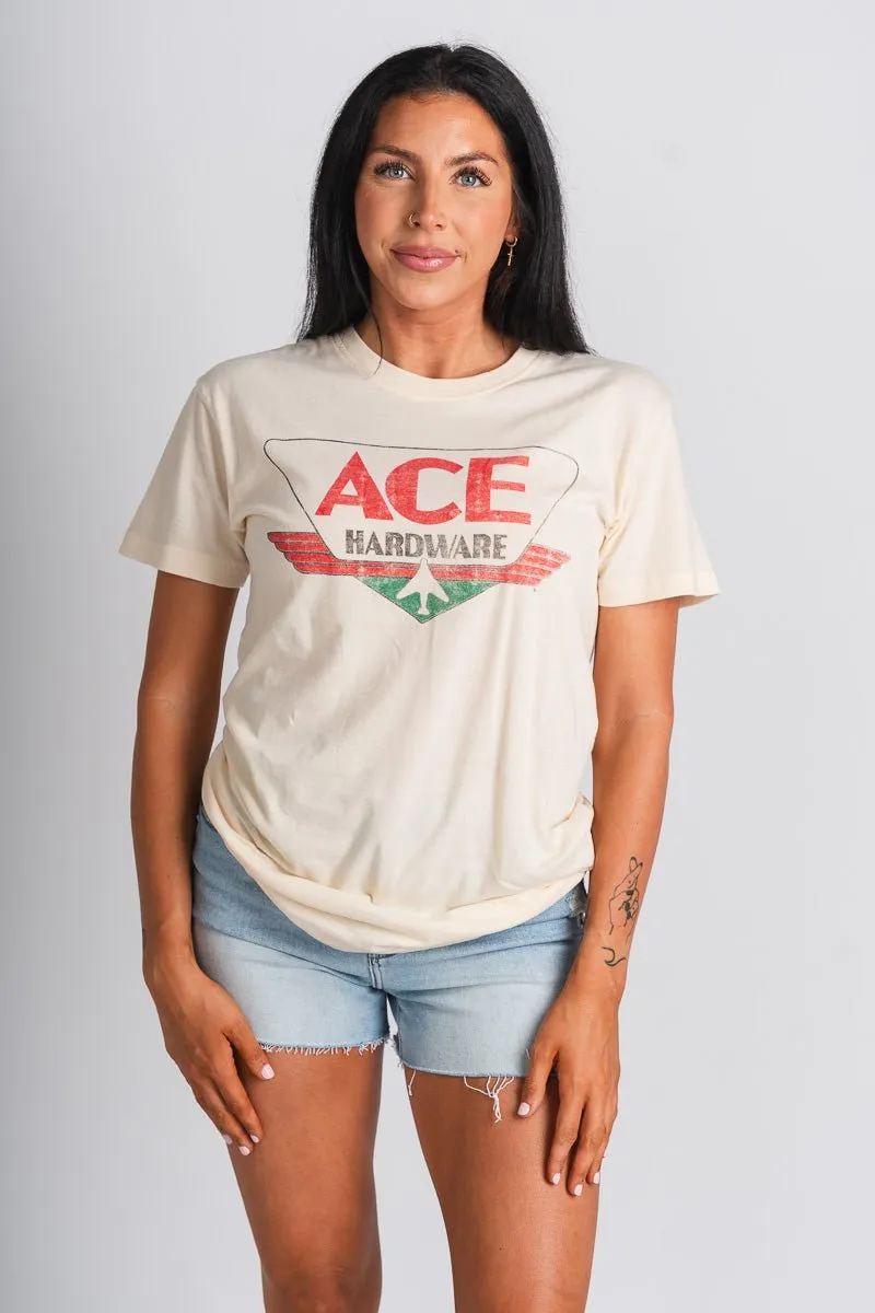 Ace Hardware vintage t-shirt cream