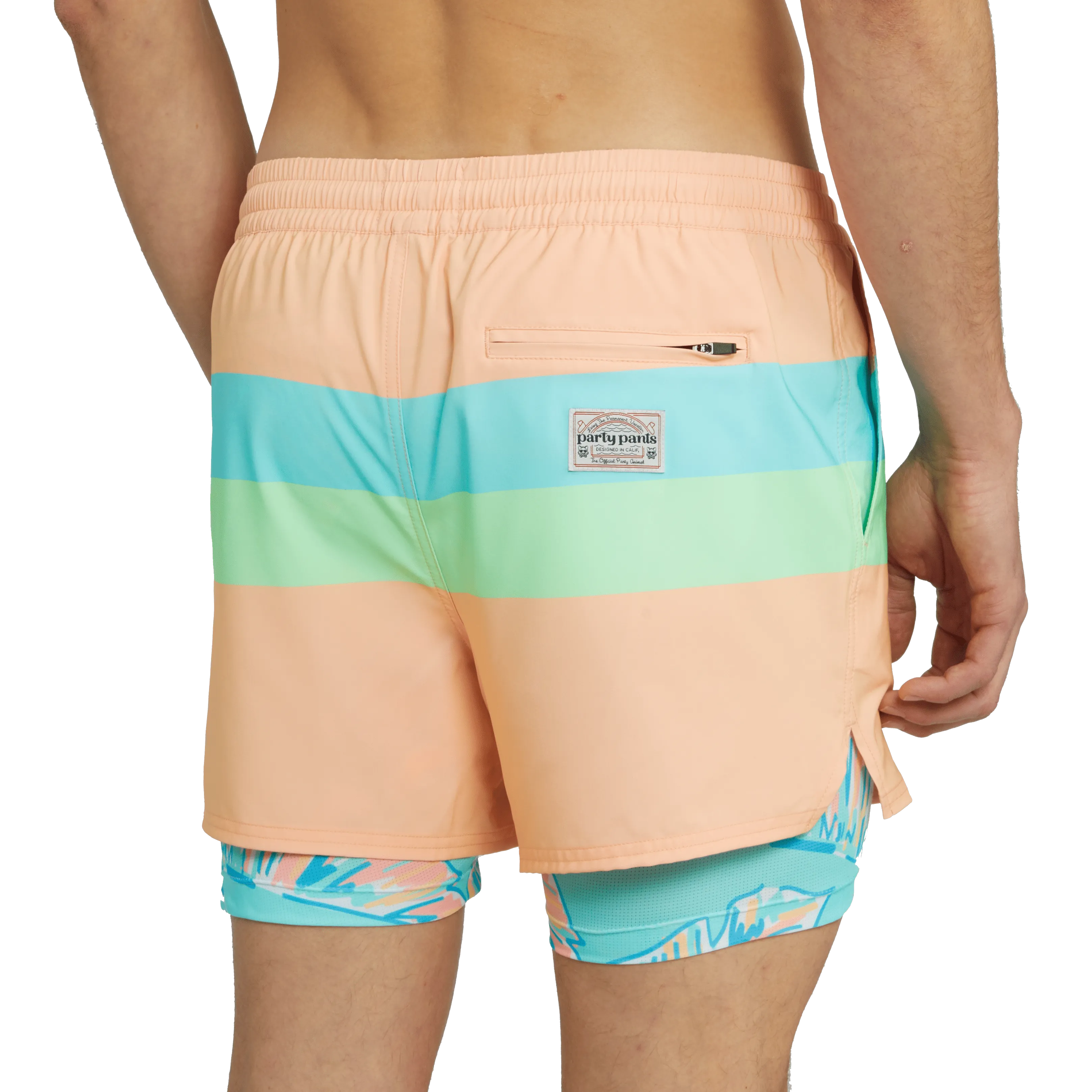 All American 4" Coral Sport Mode Shorts