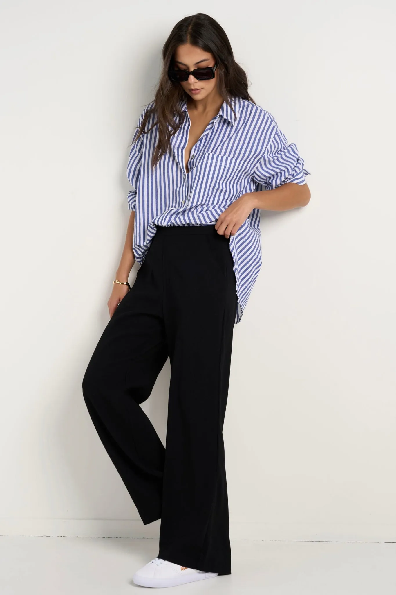AMONG THE BRAVE BEST LIFE SOFT CREPE WIDE LEG PANT