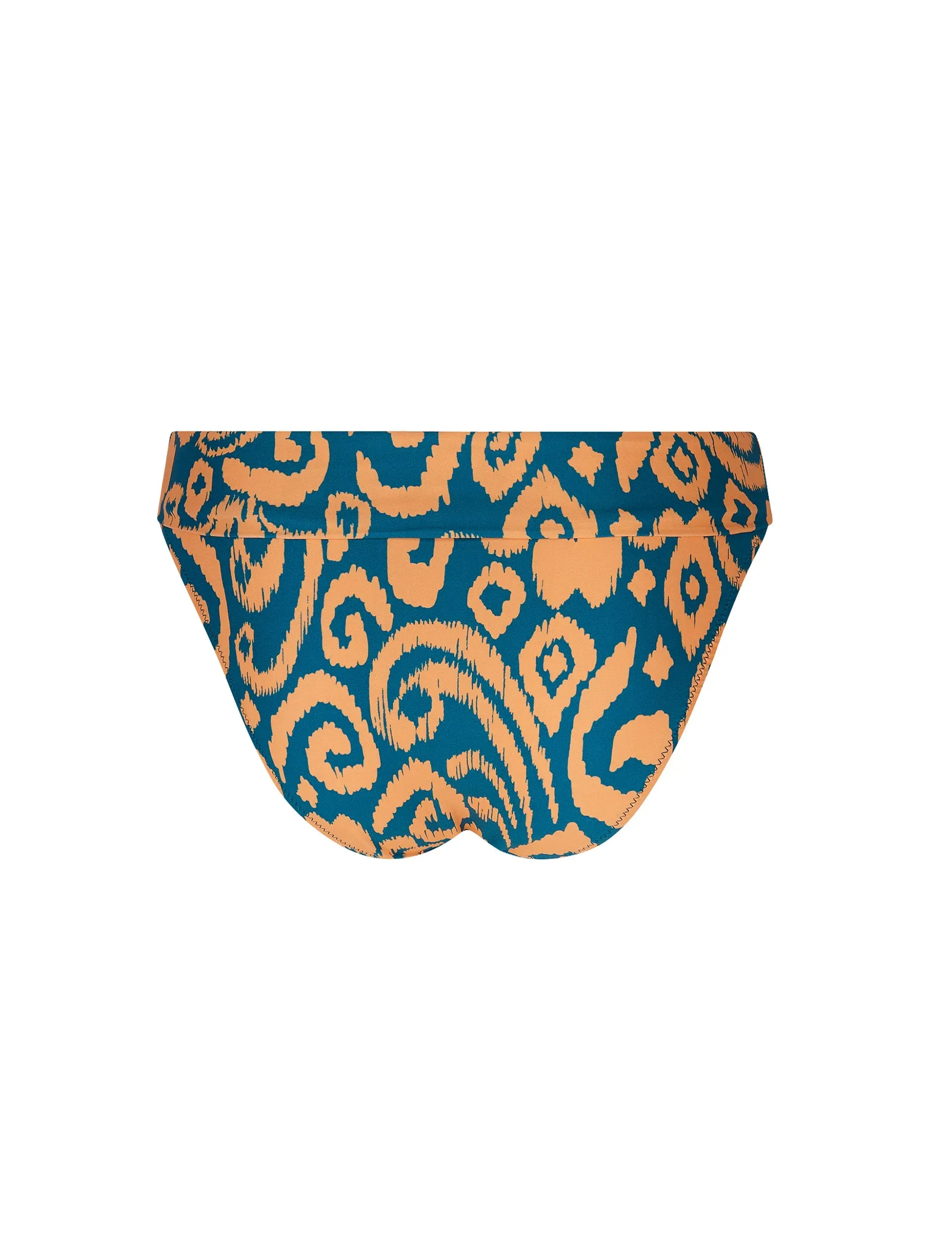 Antigel Swimwear by Lise Charmel - La Balinaise Bikini Wide Side Bottom Ikat Vert Orange