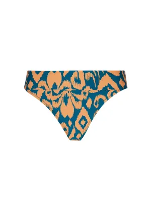Antigel Swimwear by Lise Charmel - La Balinaise Bikini Wide Side Bottom Ikat Vert Orange