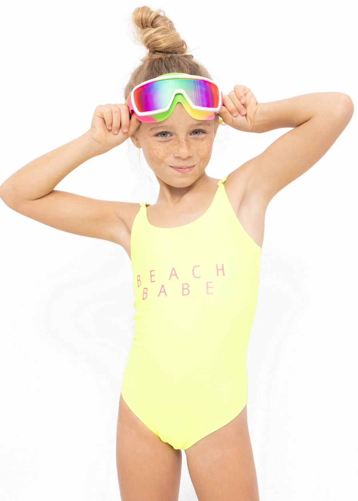 Beach Babe Neon Yellow Swimsuit