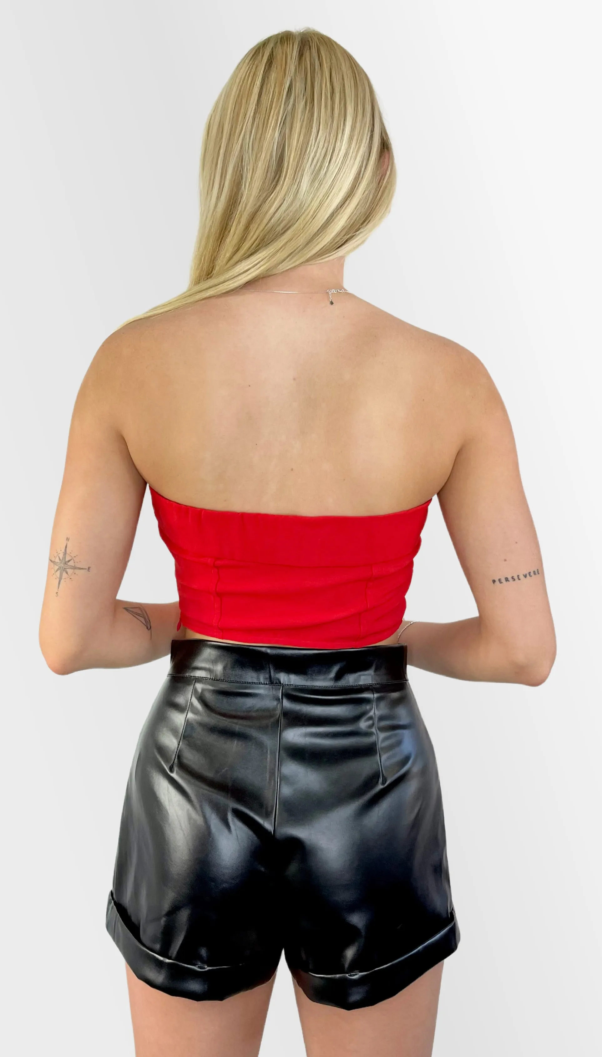 Best Approach Faux Leather Shorts