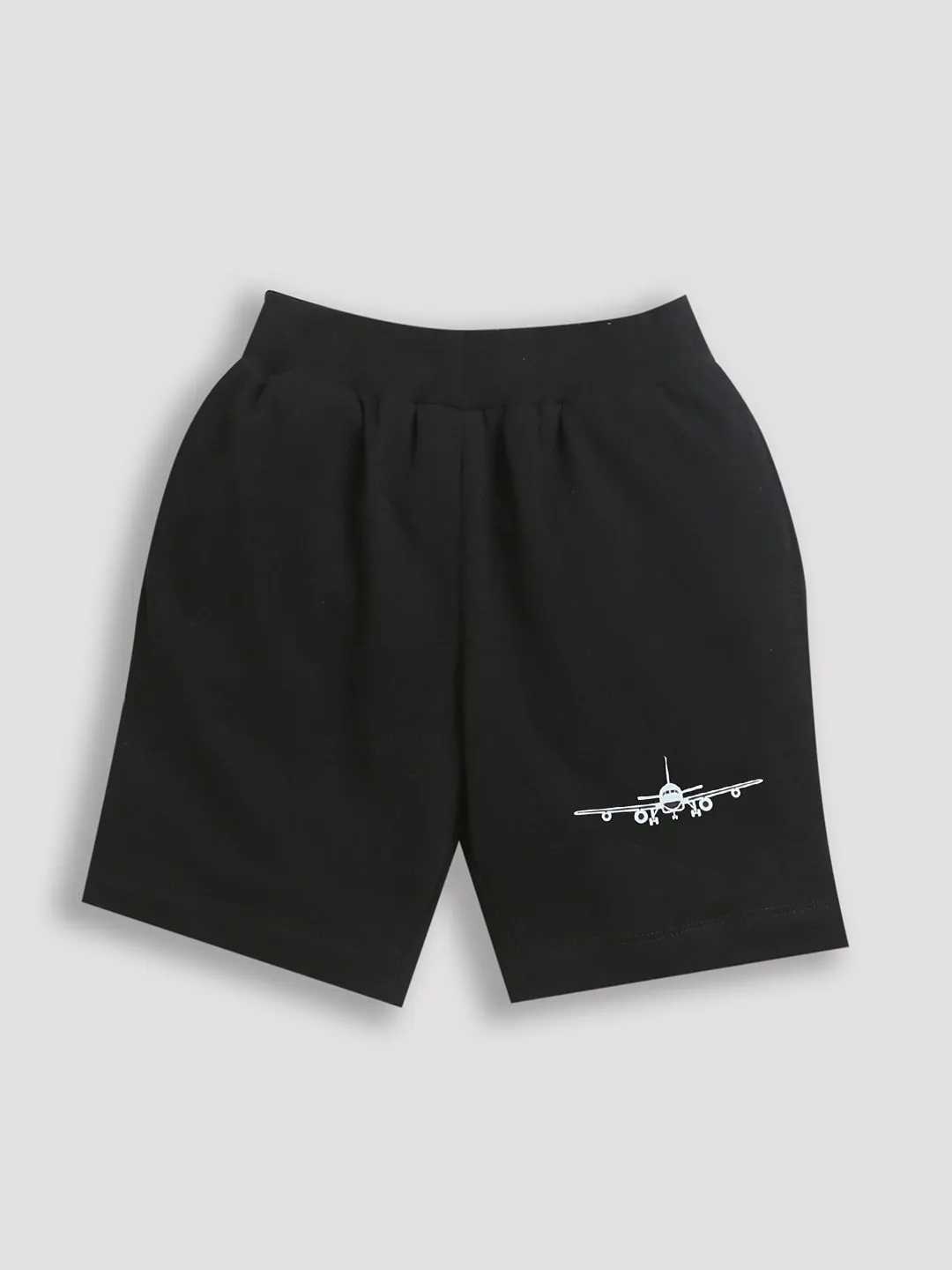 Black Airo-Plane print Short