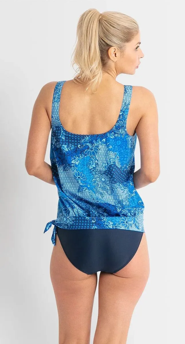 Canggu Scoop Blouson Singlet - Blue