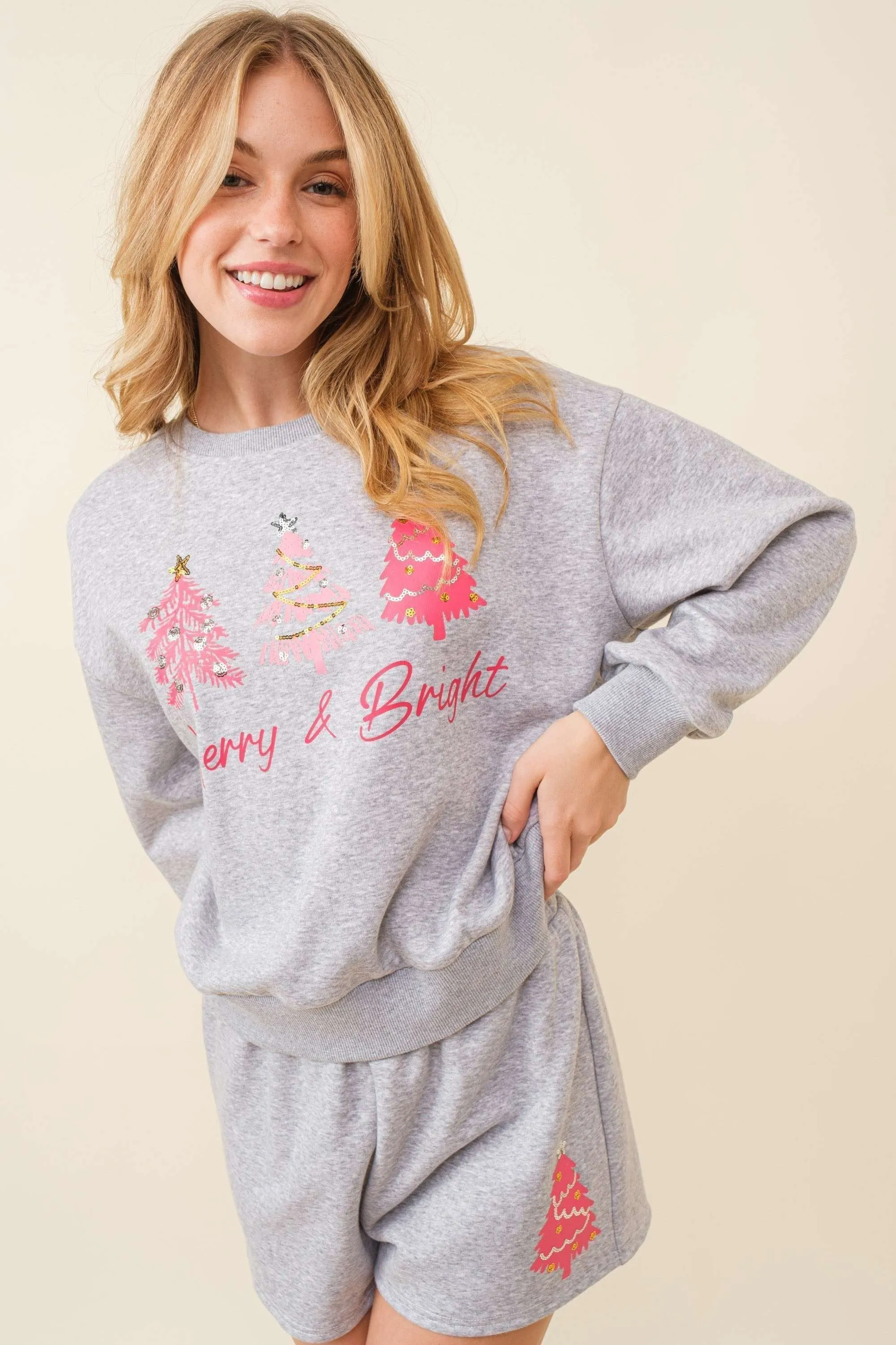 Christmas Tree Patch French Terry Shirt