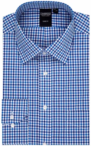 CLASSIC FIT â€“ DRESS SHIRT â€“ COTTON FABRIC â€“ YARN DYED