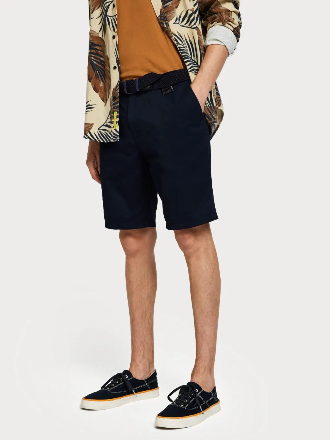 Cotton Chino Shorts (Navy)
