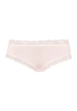 Cotton Lace Lace Trim Cotton Hipster | Powder 72438-1381
