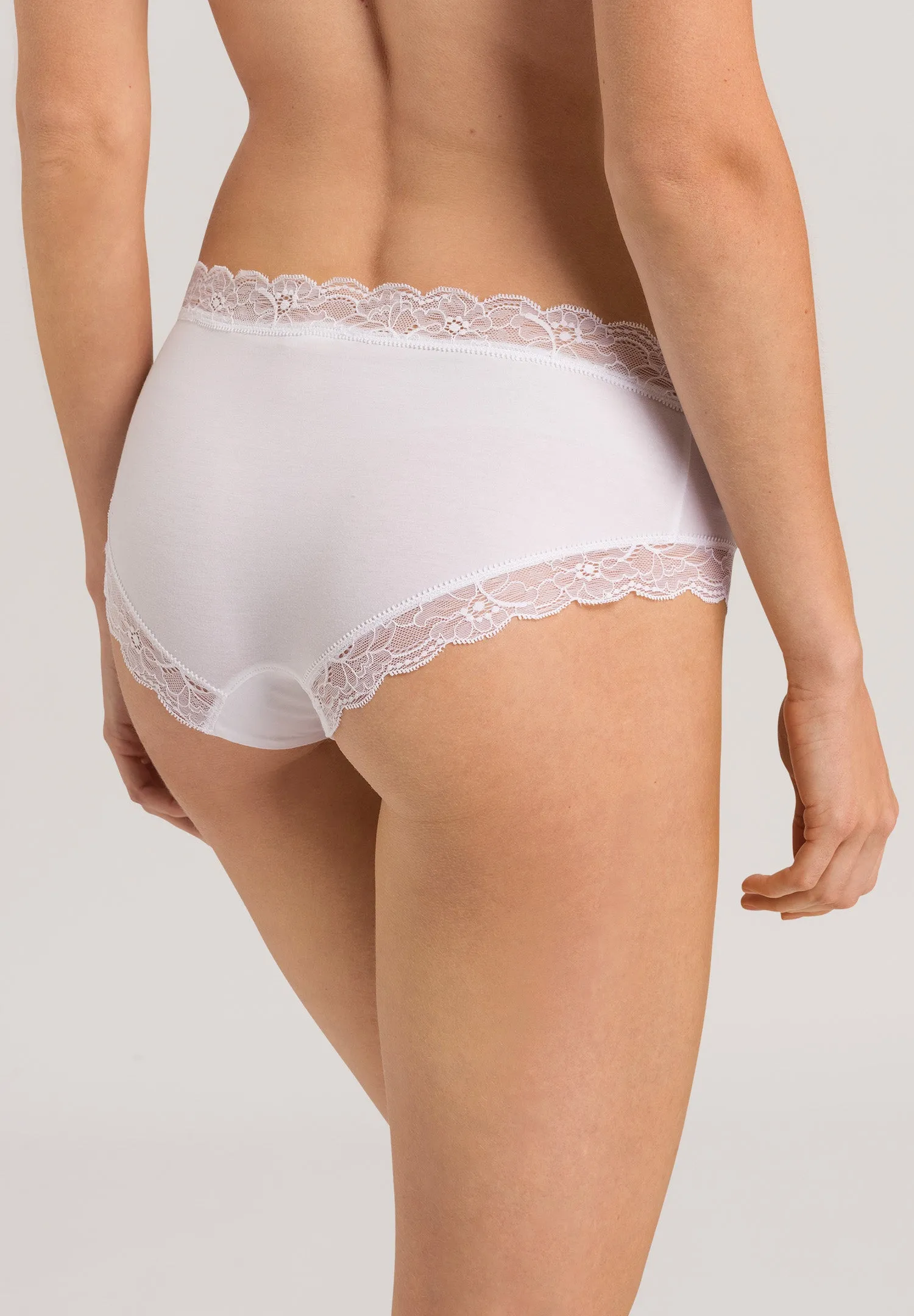 Cotton Lace Lace Trim Cotton Hipster | White 72438-101
