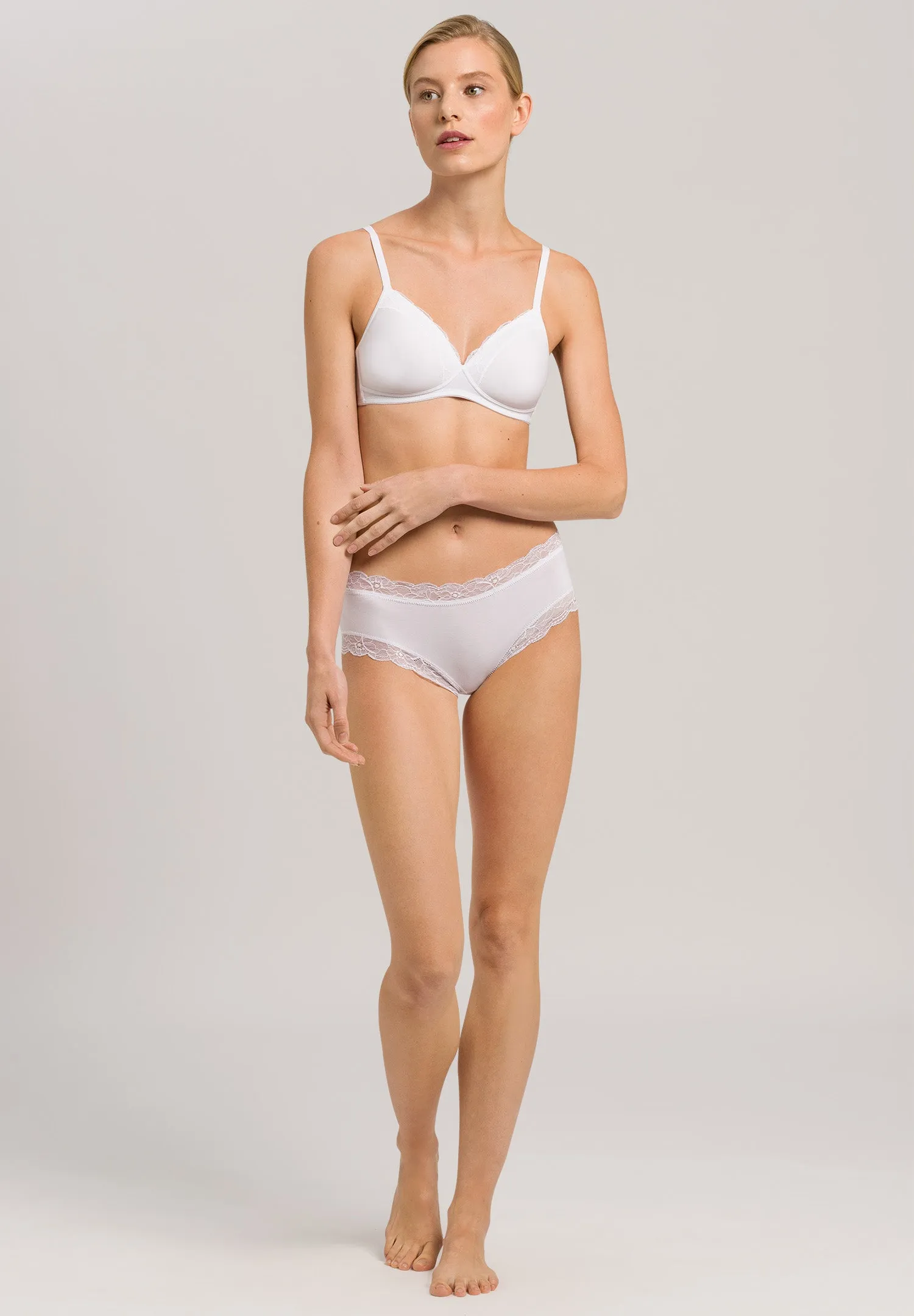 Cotton Lace Lace Trim Cotton Hipster | White 72438-101