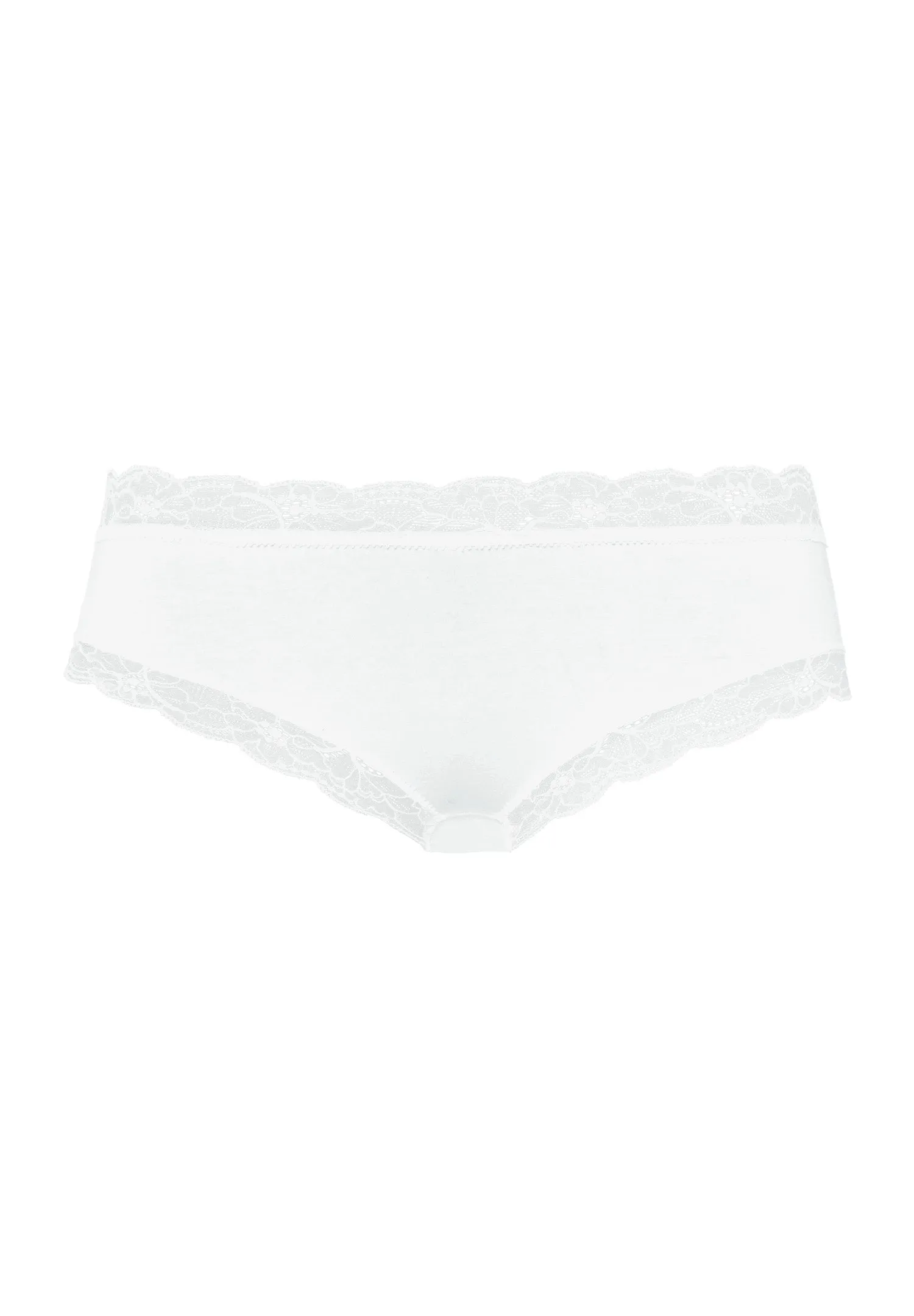 Cotton Lace Lace Trim Cotton Hipster | White 72438-101
