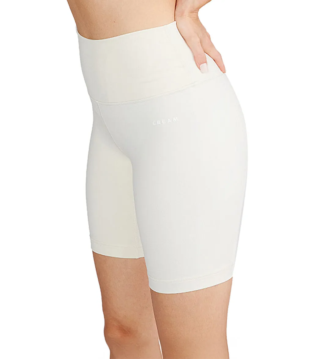Cream Yoga Drew Biker Shorts 8"