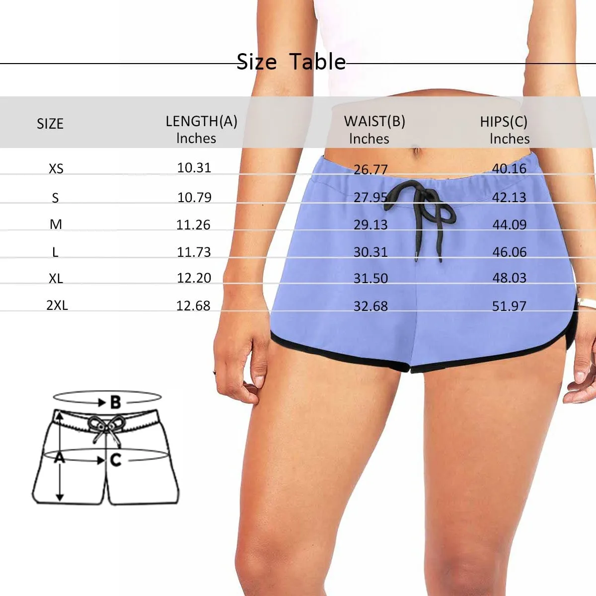 Custom Husband Face Red Heart Black Background Beach Board Shorts Swim Trunks Personalized Women's Casual Yoga Shorts