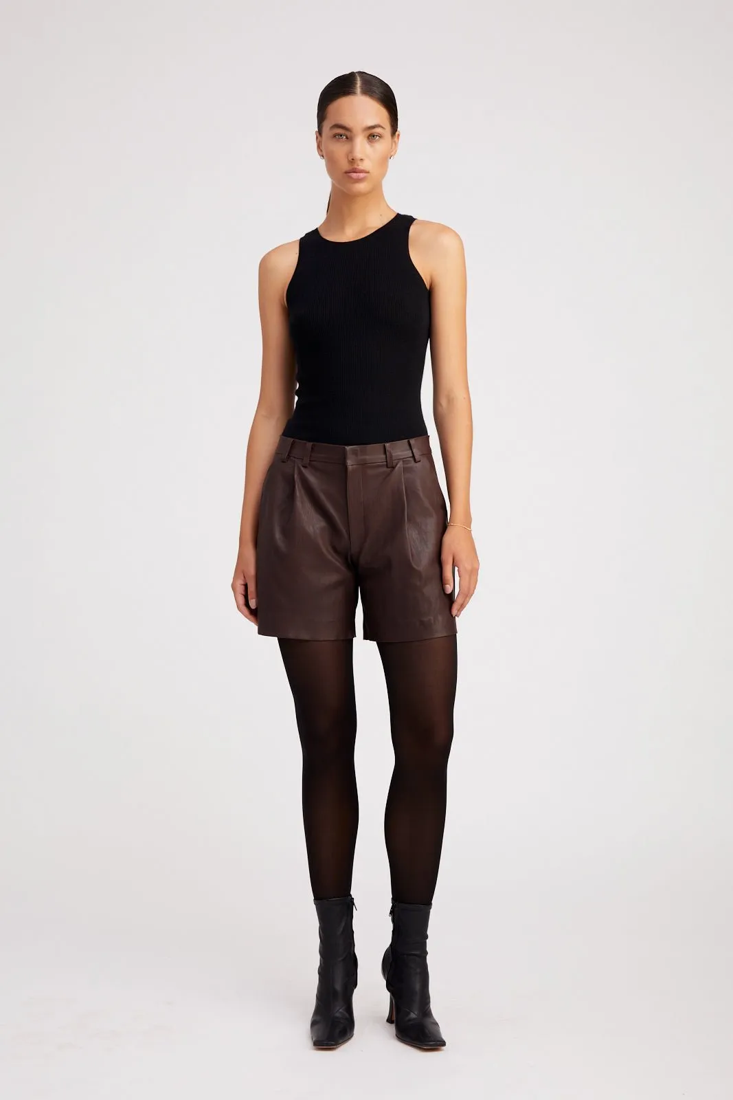Deep Pleat Trouser Shorts