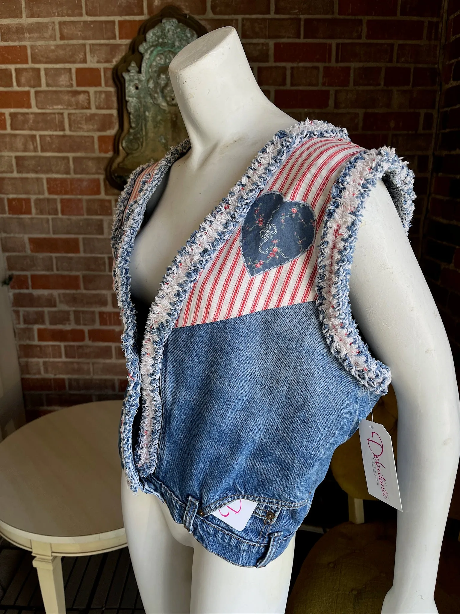 Denim Upcycled Vest
