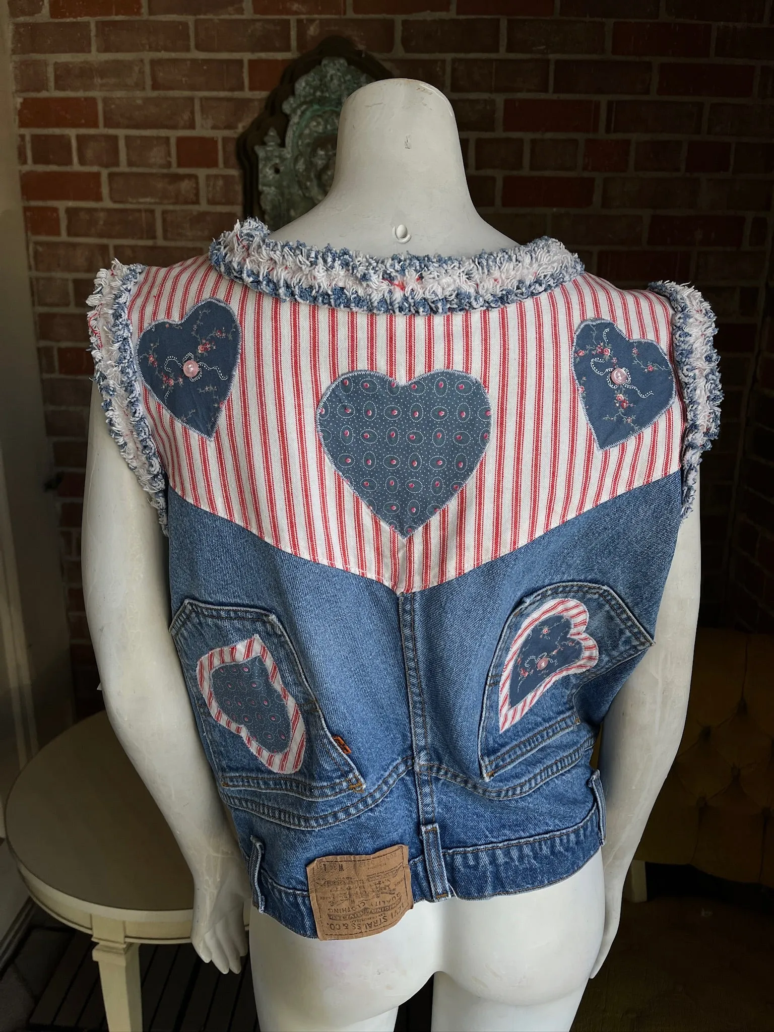 Denim Upcycled Vest