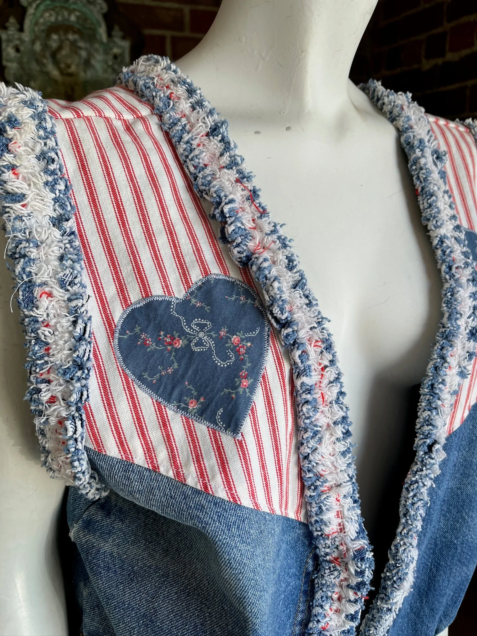 Denim Upcycled Vest