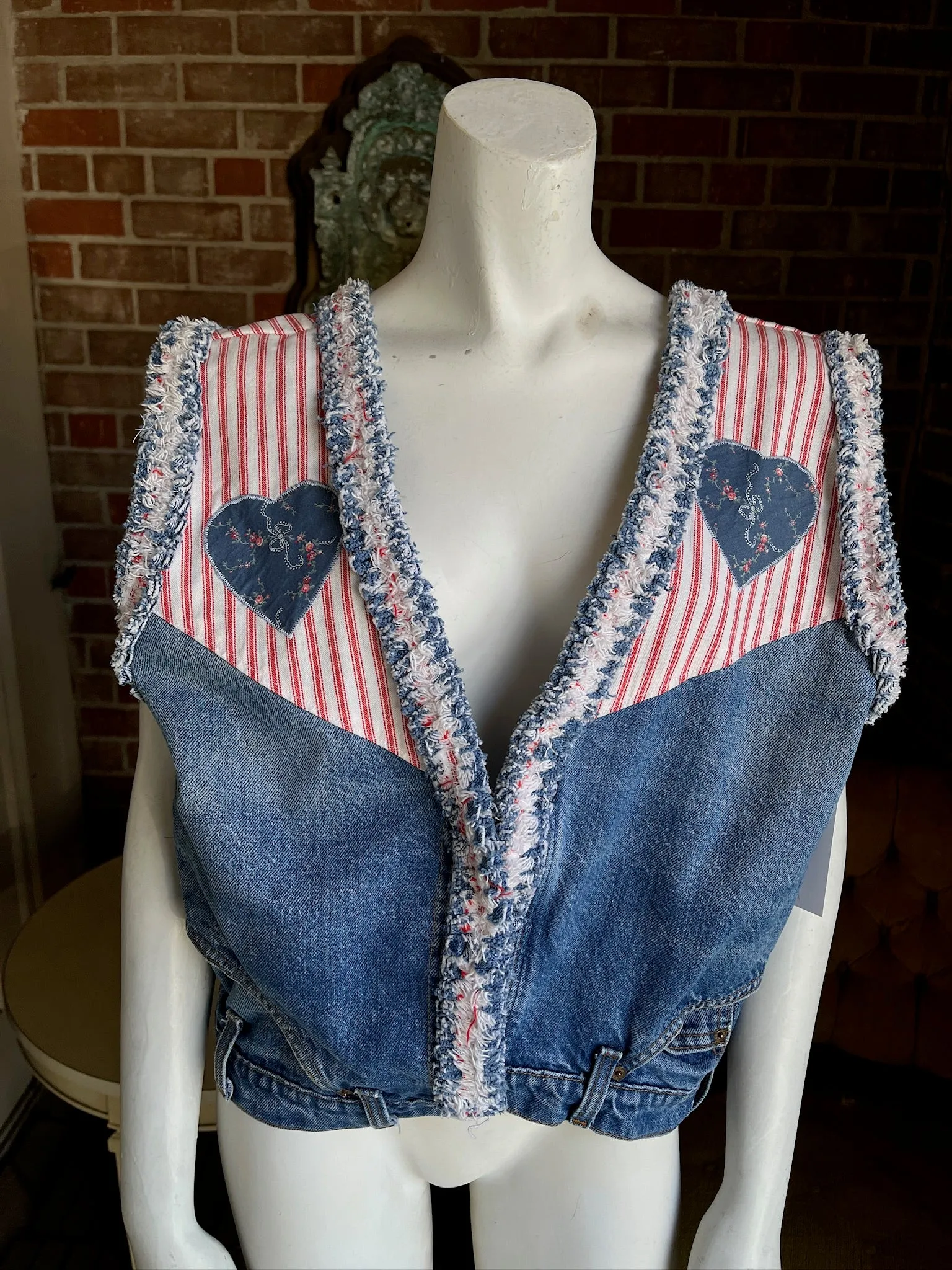 Denim Upcycled Vest