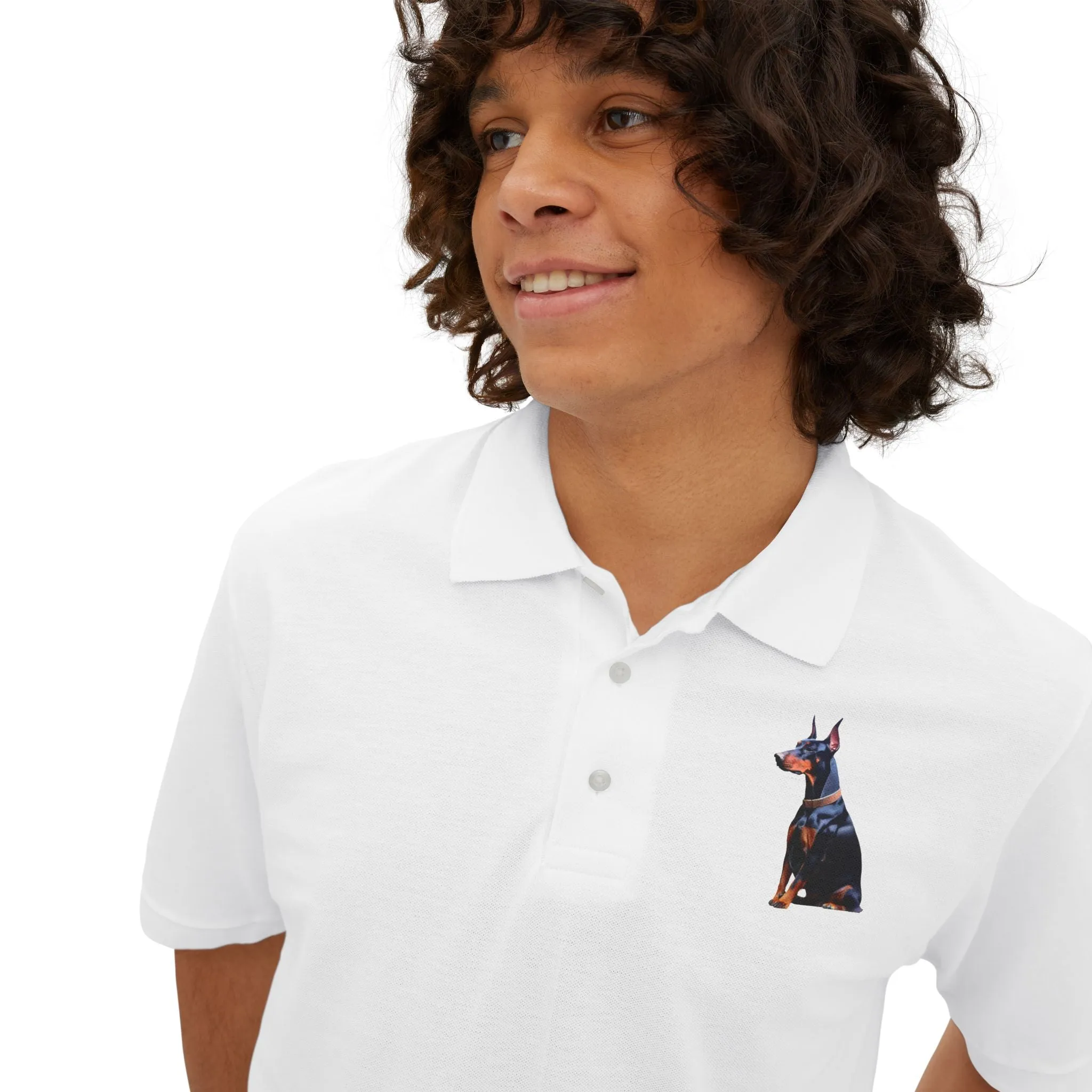Doberman Pinscher #2  -  Men's Piqu Polo Shirt