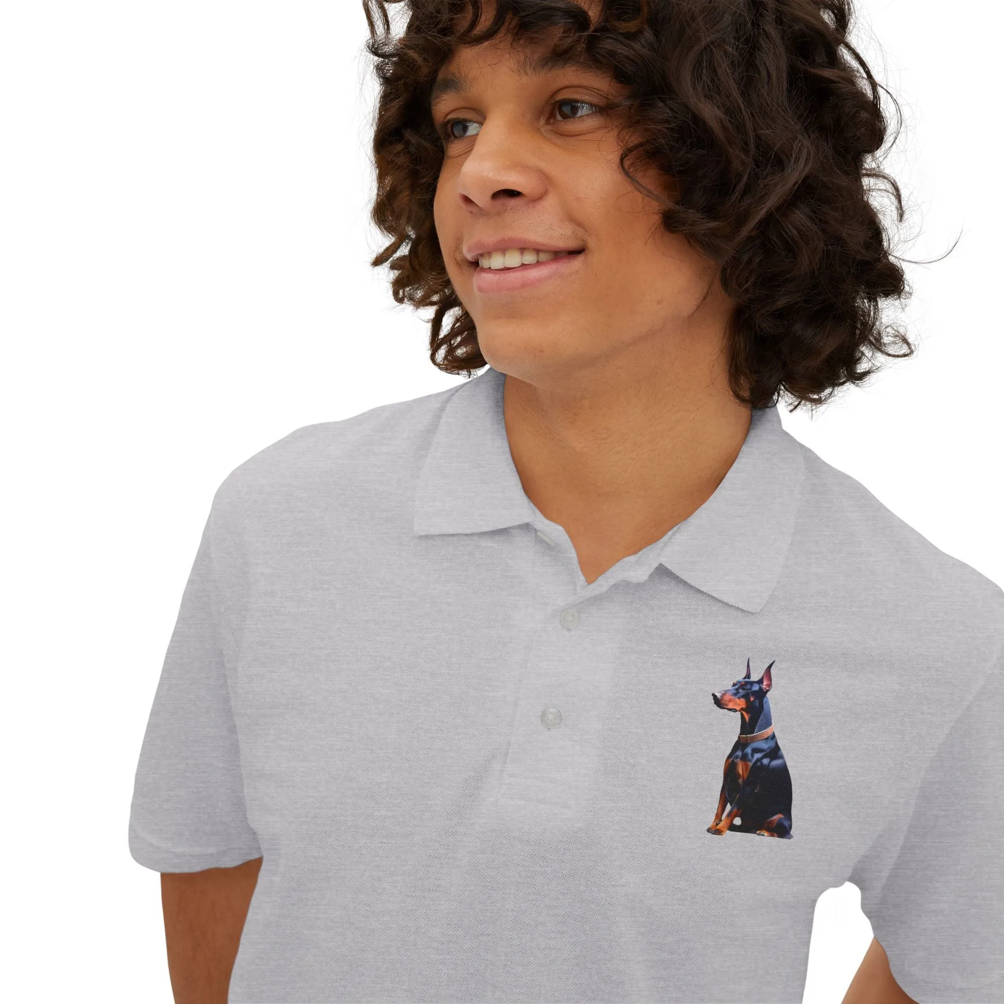 Doberman Pinscher #2  -  Men's Piqu Polo Shirt