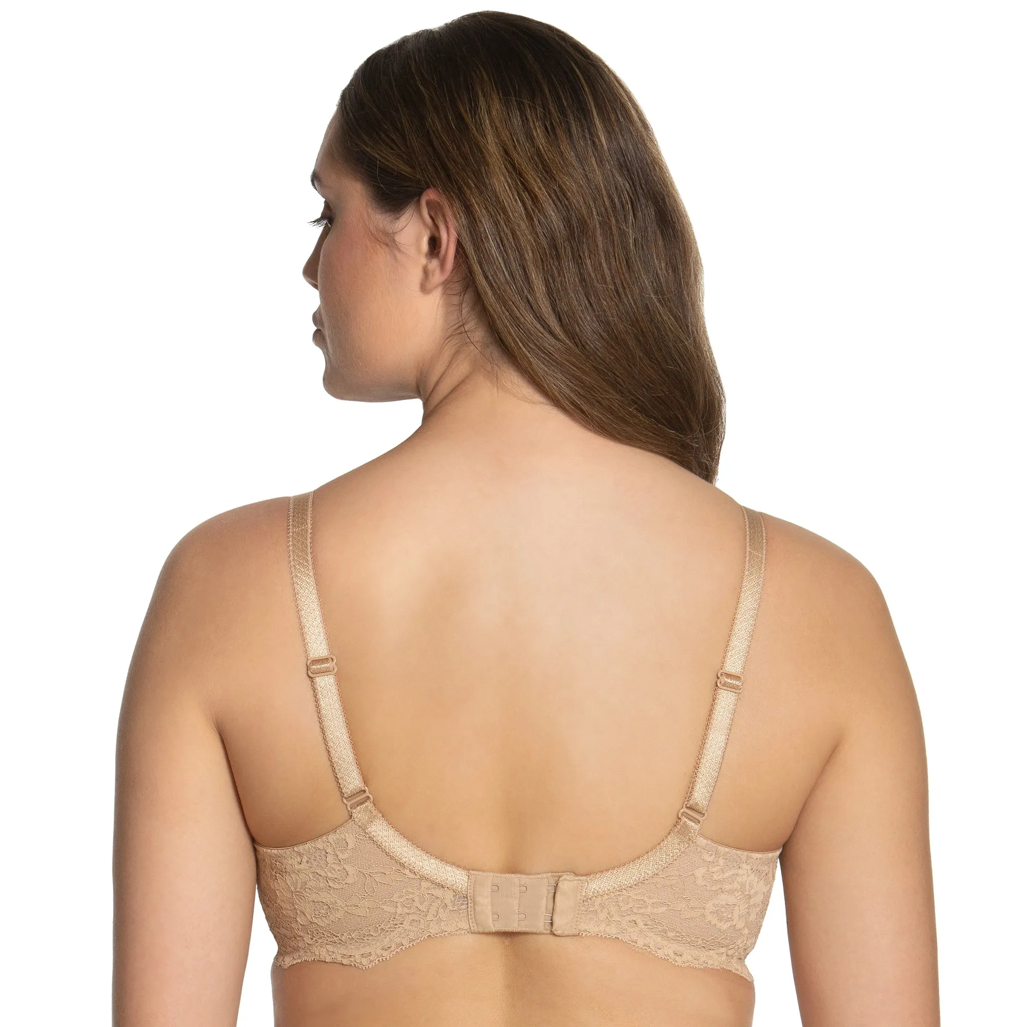 Everyday Hidden Underwire Seamless Lace Minimizer Lena Nude