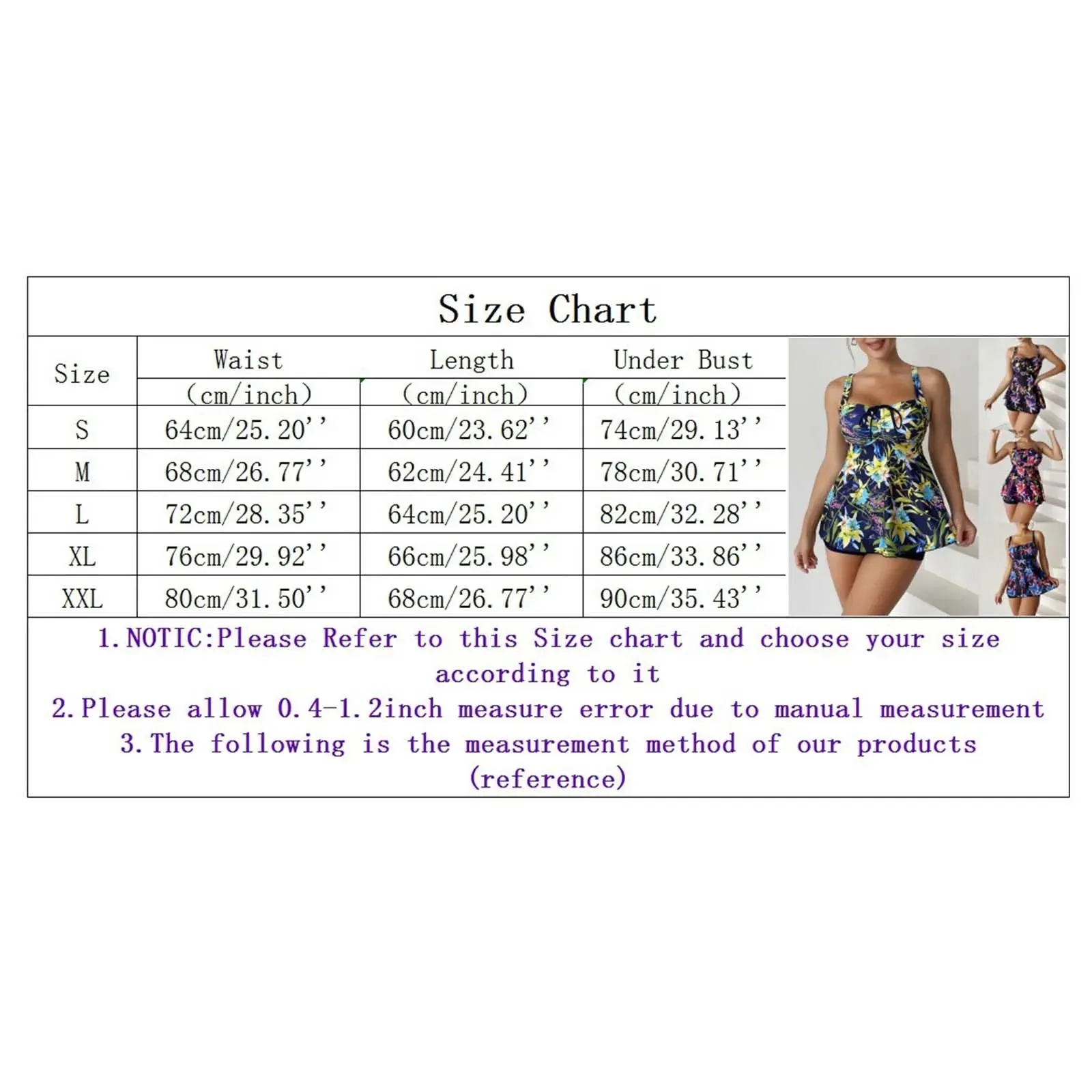 Female Swimwear Conservative Beachwear Fashion Print Bikini