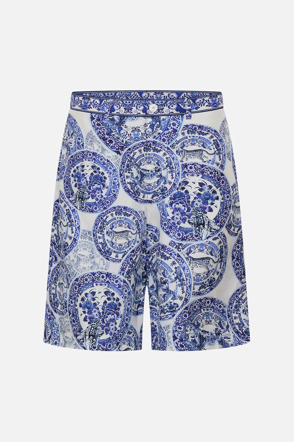 FIXED WAIST MID LENGTH WALK SHORT GLAZE AND GRAZE