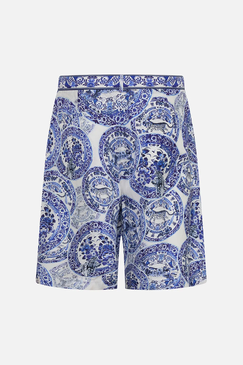 FIXED WAIST MID LENGTH WALK SHORT GLAZE AND GRAZE