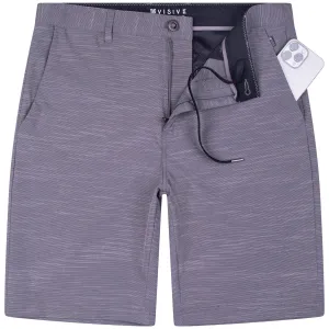 Grey Slub - Mens Hybrid Shorts