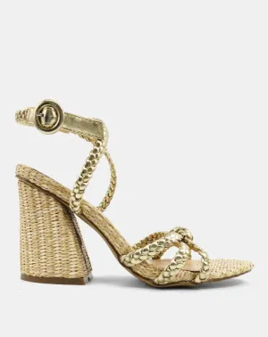 Helen Gold Braided Heel