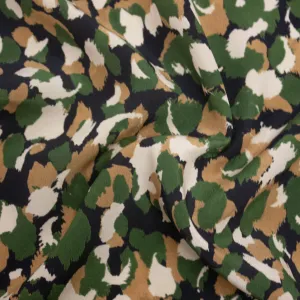Jones Multicolour Abstract Silk Crepe de Chine SHOWROOM SAMPLE 34CM X 60CM