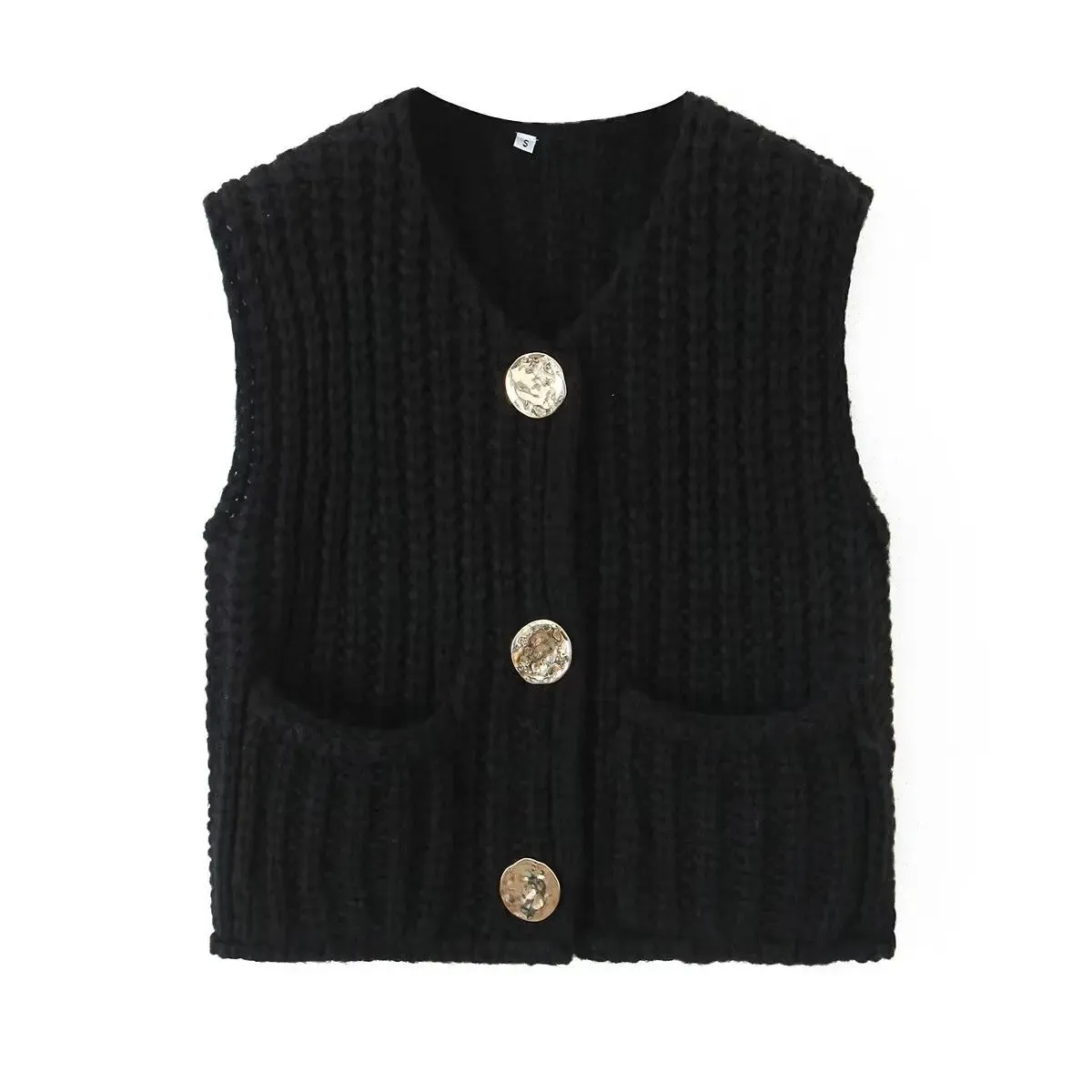 Knit Cardigan Vest