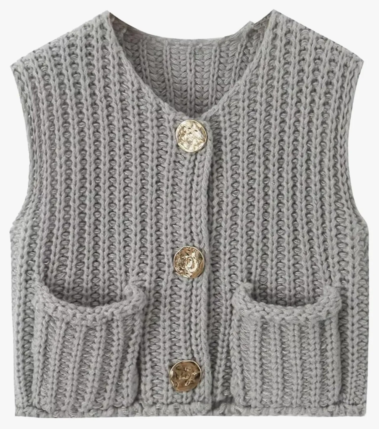 Knit Cardigan Vest