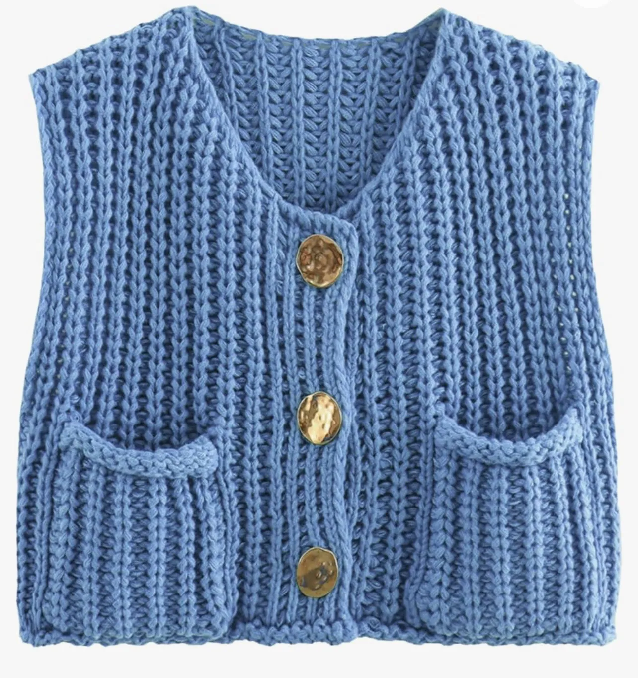 Knit Cardigan Vest