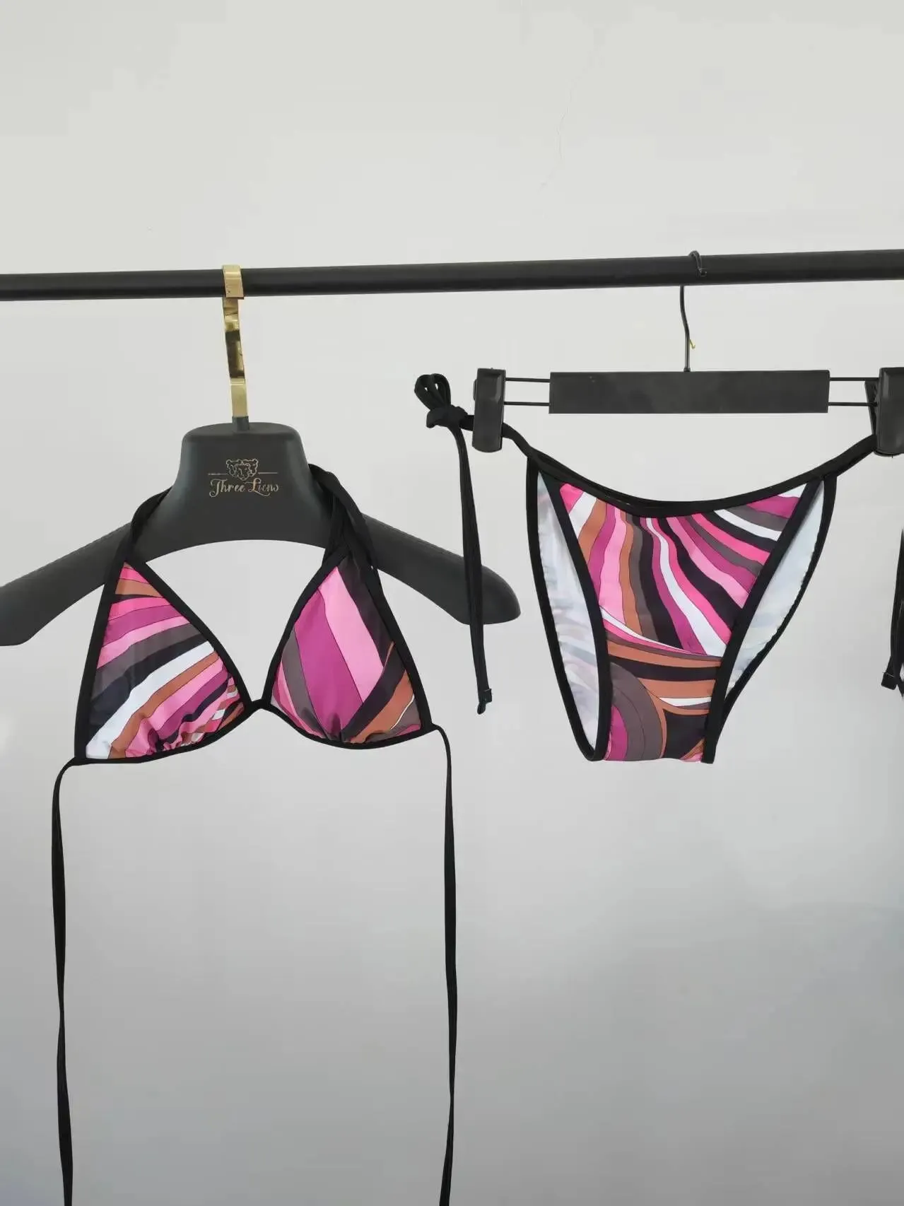 Leopard Luxe Halter Swimwear
