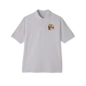 Lhasa Apso Men's Piqu Polo Shirt