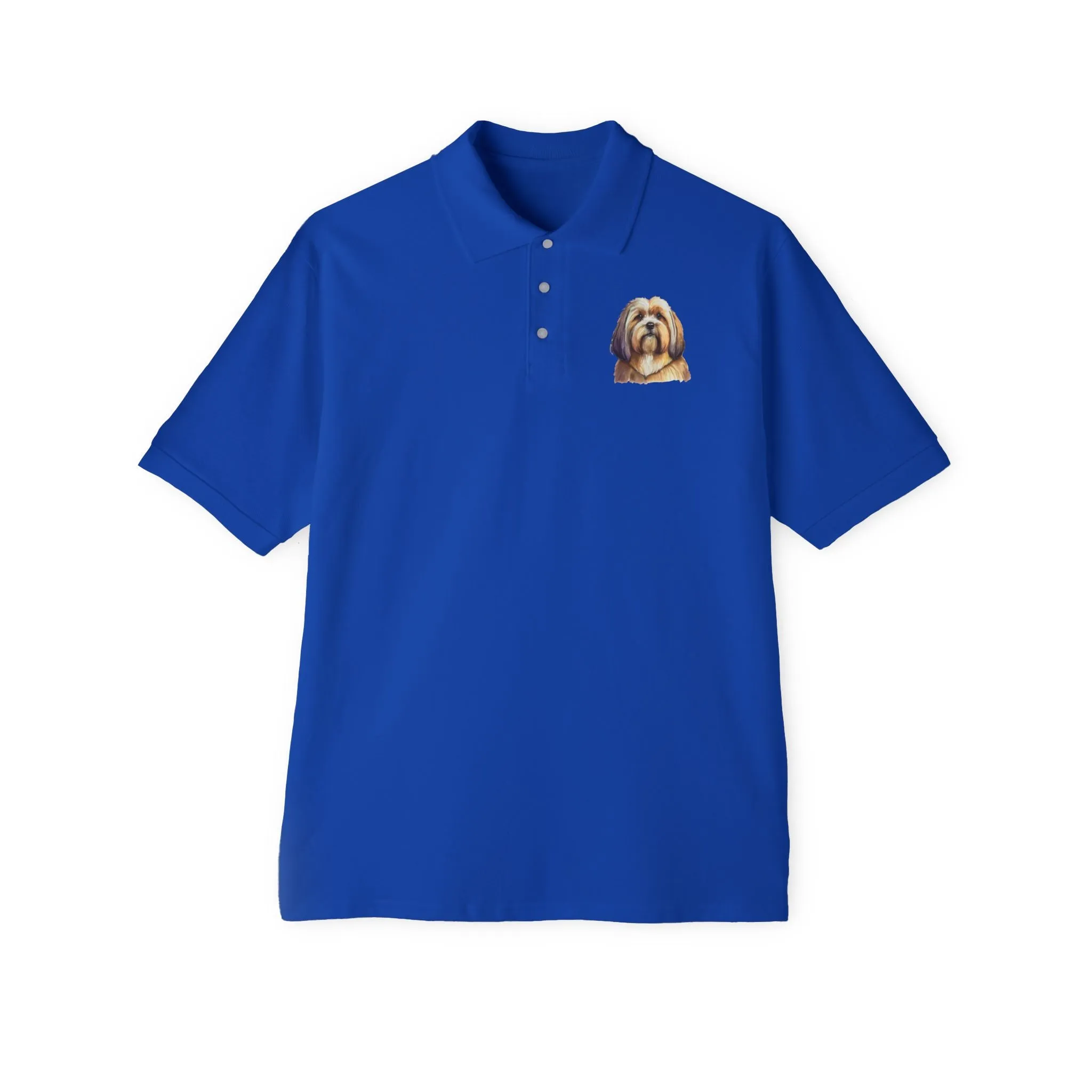 Lhasa Apso Men's Piqu Polo Shirt
