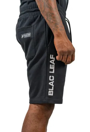 Live With Purpose Essential Black Embroidered Shorts