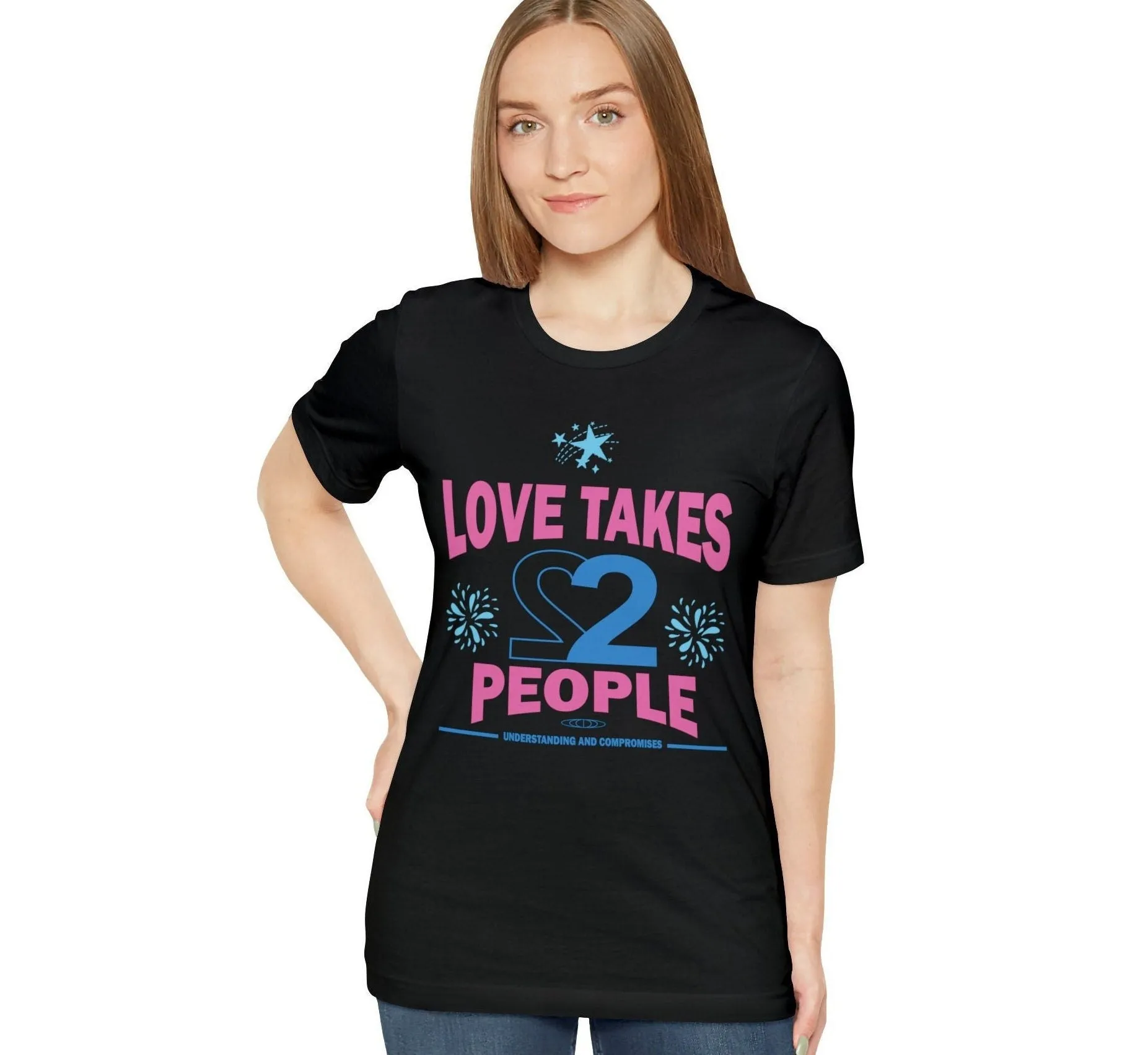 Love Takes 2 T shirt | Relationship Quote long Distance | Positive Vibes Trendy | love story T-shirt