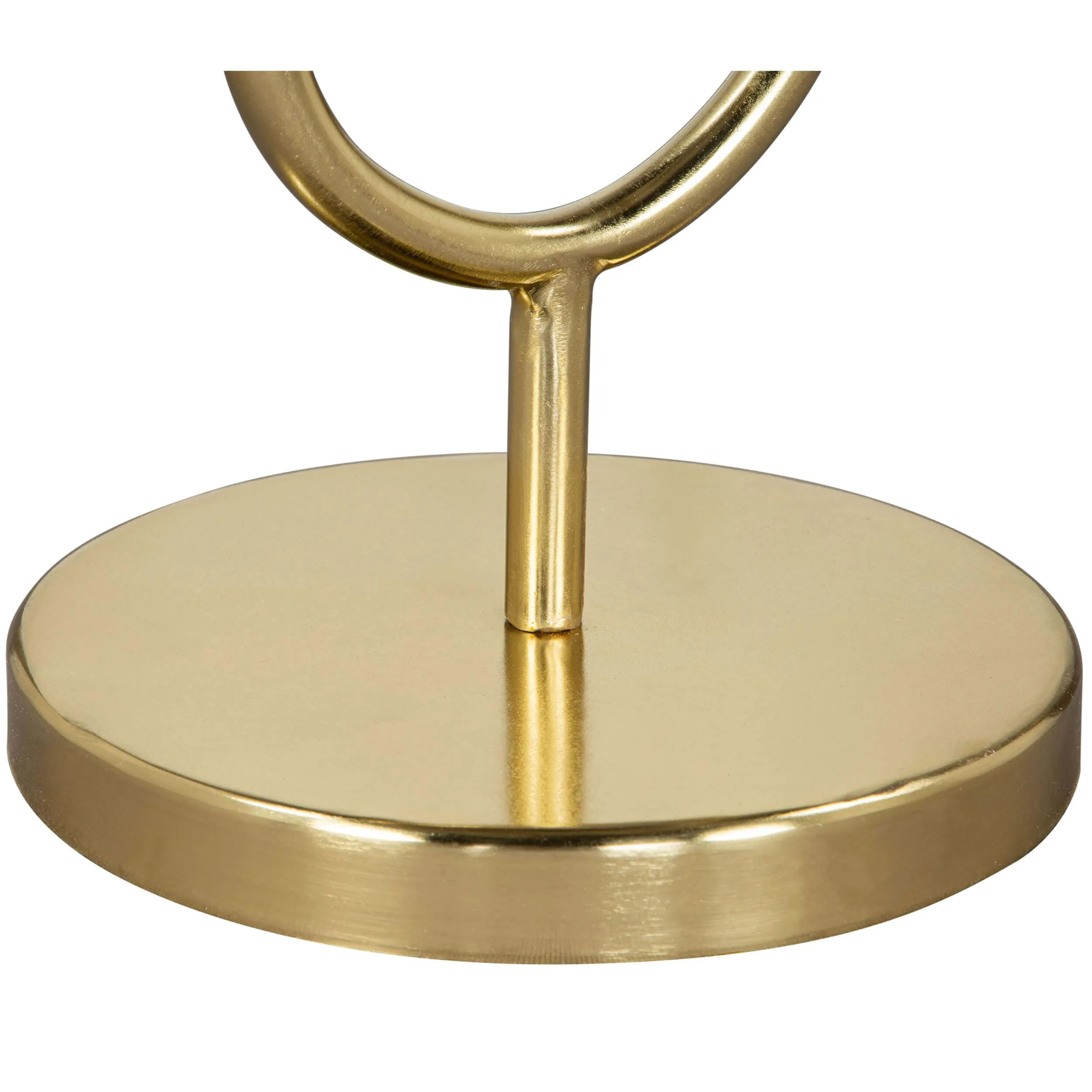 Marc Side Table, White & Gold