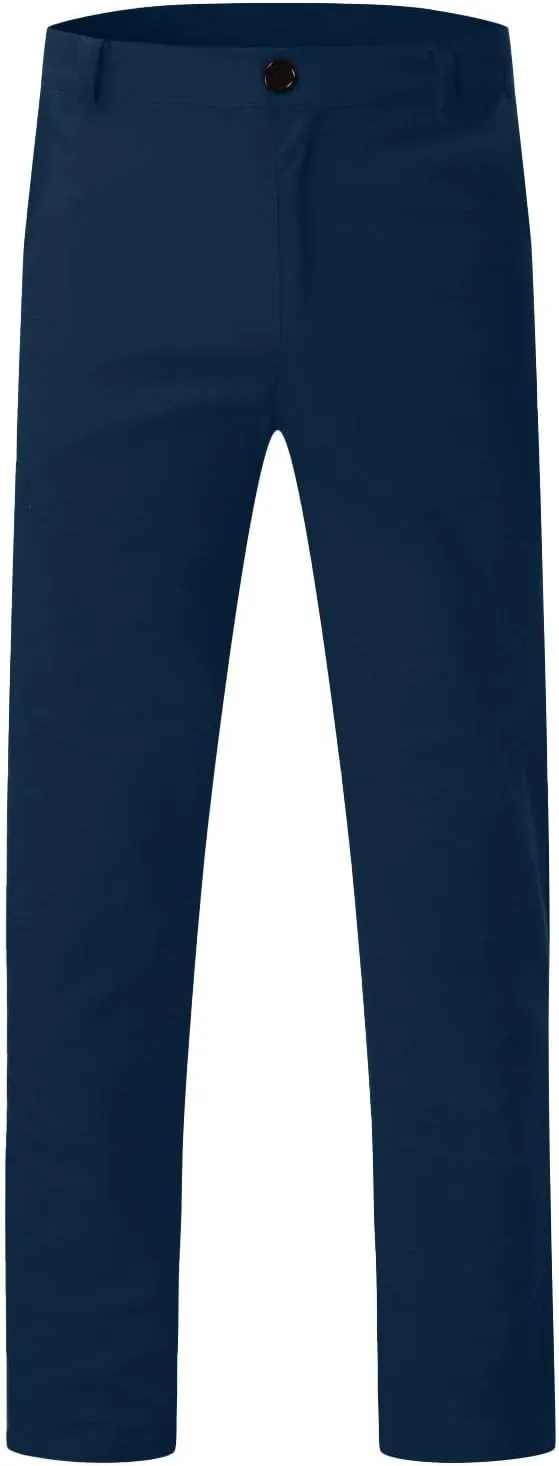 Men's Chino Pants Casual Stretch Waist Tapered Trousers with Pockets Loose Fit Joggers Pockets Tapered Sweatpants