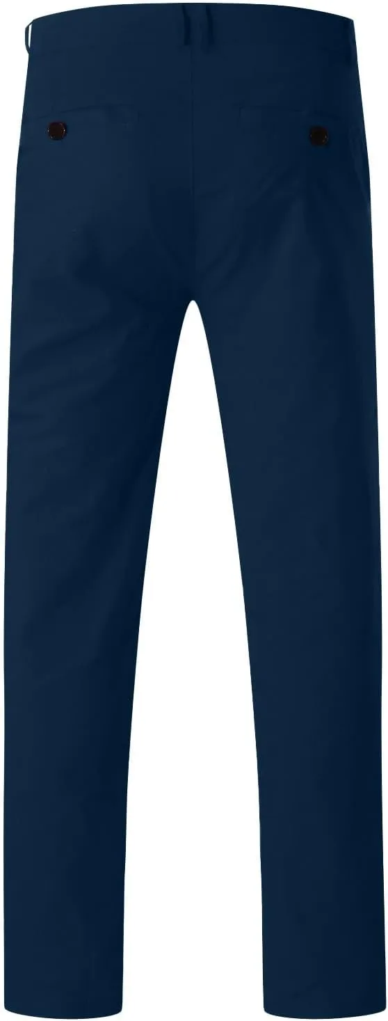Men's Chino Pants Casual Stretch Waist Tapered Trousers with Pockets Loose Fit Joggers Pockets Tapered Sweatpants