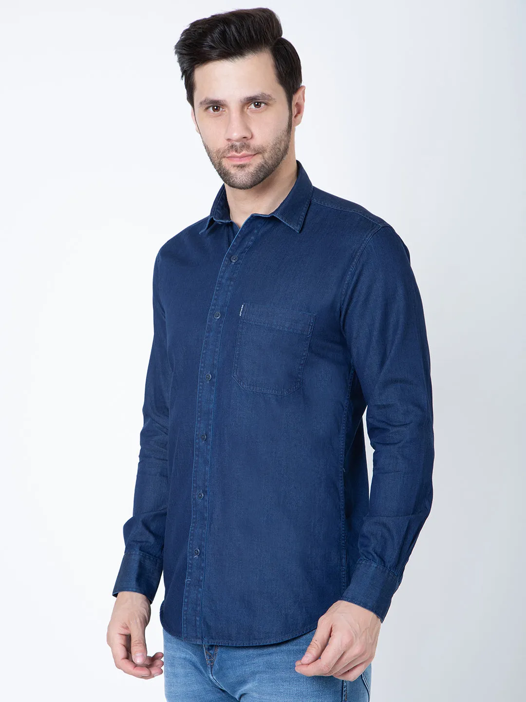 Mens Denim Casual Shirt
