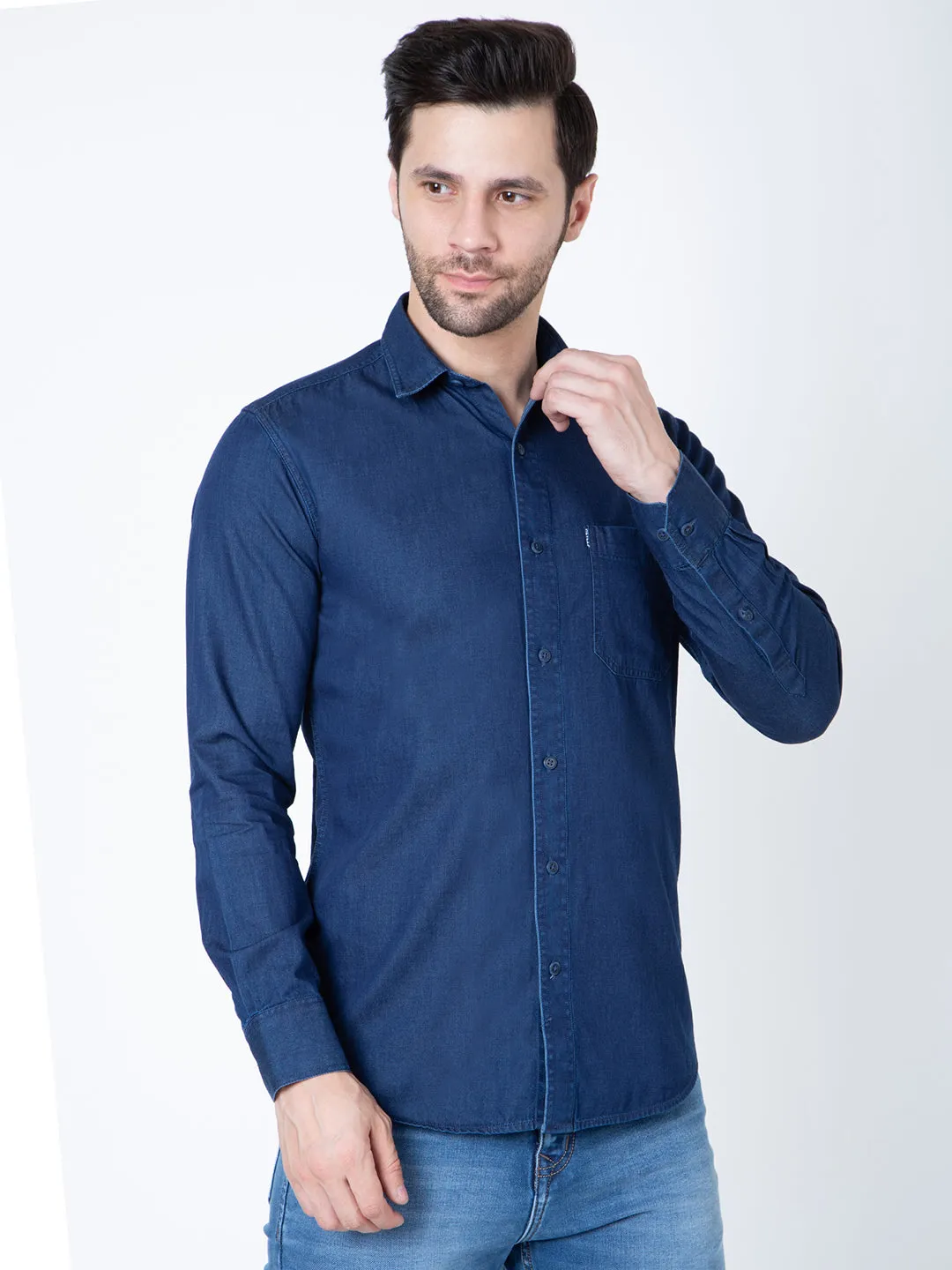 Mens Denim Casual Shirt